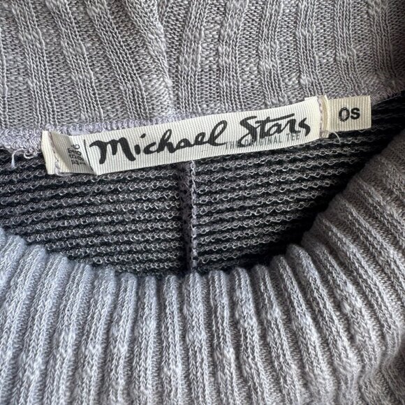 Michael Stars Long Sleeve Cowl Neck Striped Knit Sweater Women's Size OS - Picture 3 of 8